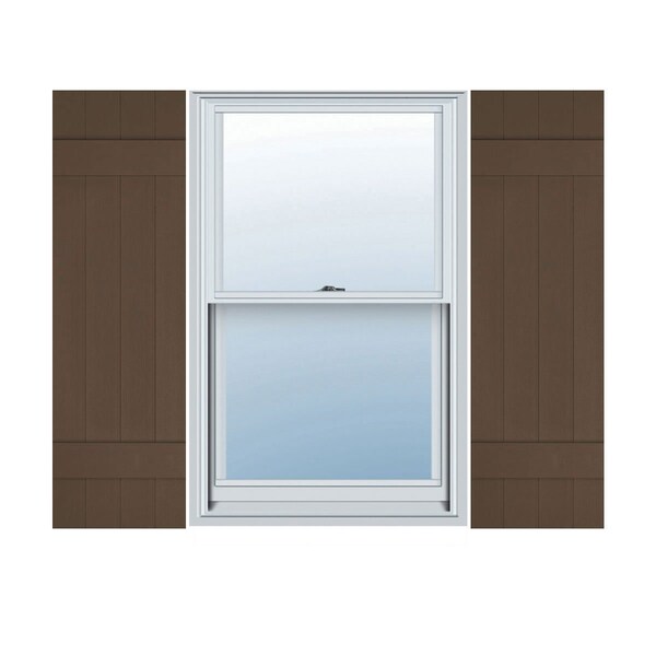 Ekena Millwork Lifetime Vinyl, Standard Four Board Joined, Board-n-Batten Shutters, LJ4S14X03900FB, PR LJ4S14X03900FB - main